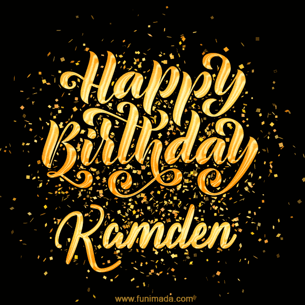 Happy Birthday Card for Kamden - Download GIF and Send for Free