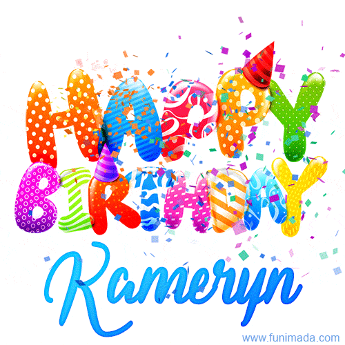 Happy Birthday Kameryn - Creative Personalized GIF With Name