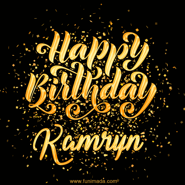 Happy Birthday Card for Kamryn - Download GIF and Send for Free