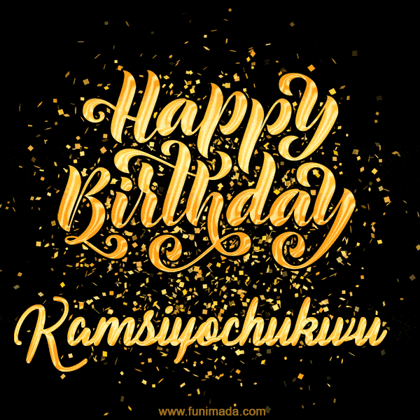 Happy Birthday Card for Kamsiyochukwu - Download GIF and Send for Free