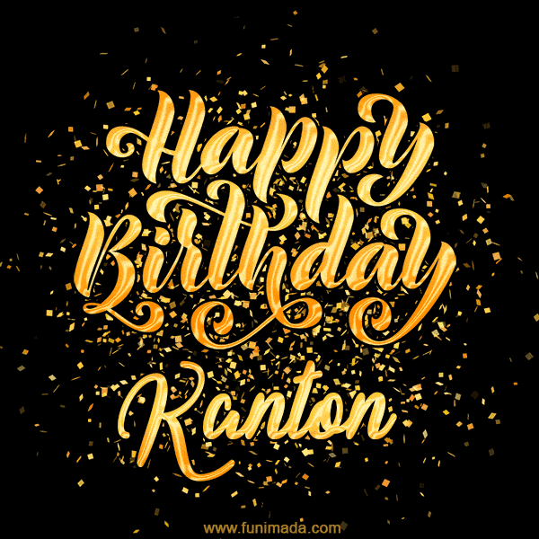 Happy Birthday Card for Kanton - Download GIF and Send for Free