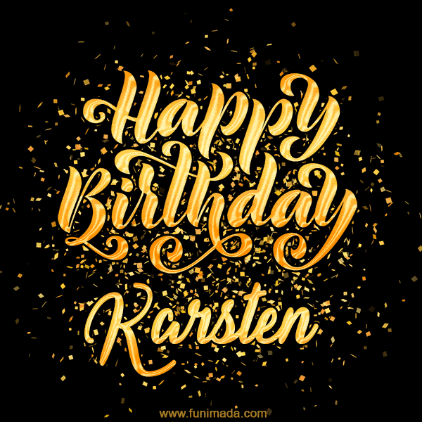 Happy Birthday Card for Karsten - Download GIF and Send for Free