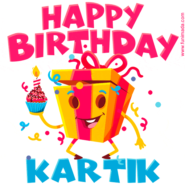 Funny Happy Birthday Kartik GIF