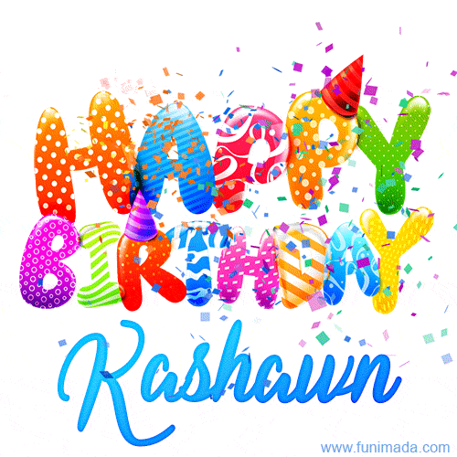 Happy Birthday Kashawn - Creative Personalized GIF With Name