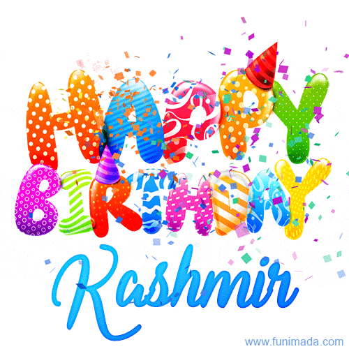 Happy Birthday Kashmir - Creative Personalized GIF With Name