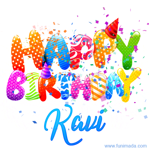 Happy Birthday Kavi - Creative Personalized GIF With Name