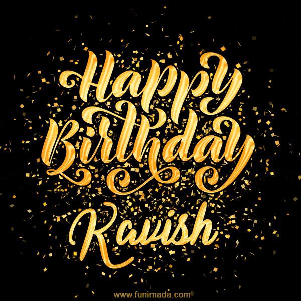 Happy Birthday Card for Kavish - Download GIF and Send for Free