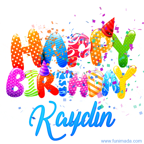 Happy Birthday Kaydin - Creative Personalized GIF With Name