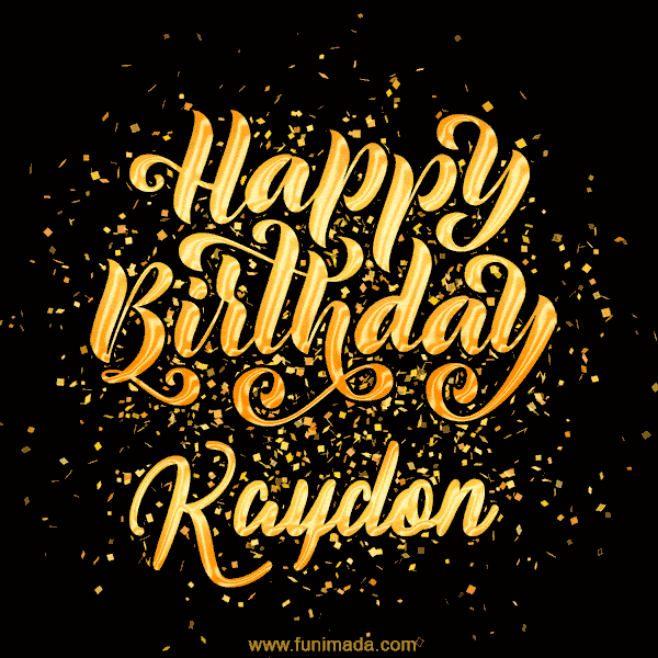 Happy Birthday Card for Kaydon - Download GIF and Send for Free