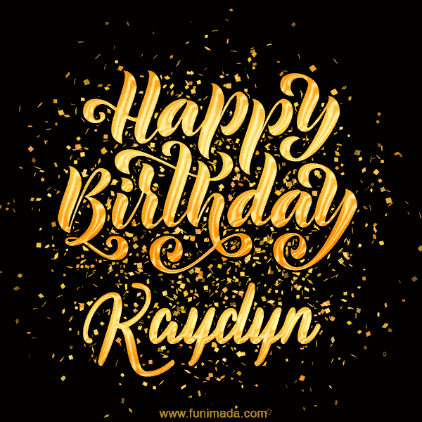 Happy Birthday Card for Kaydyn - Download GIF and Send for Free