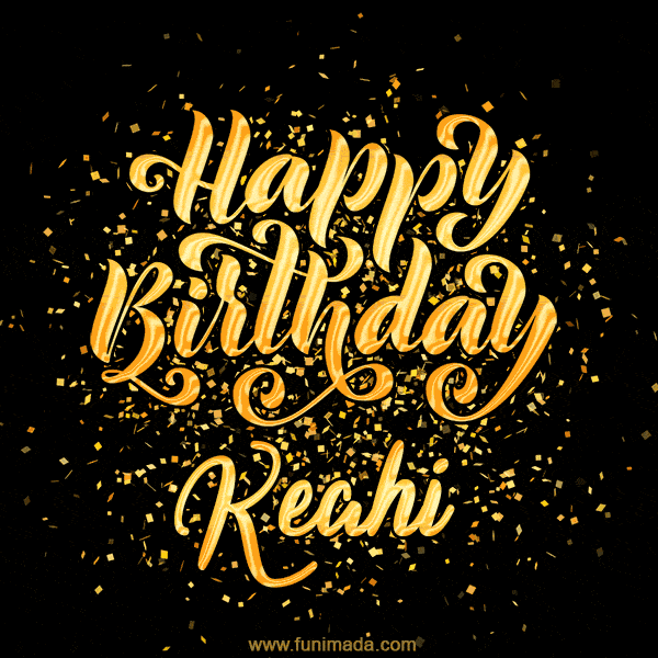 Happy Birthday Card for Keahi - Download GIF and Send for Free