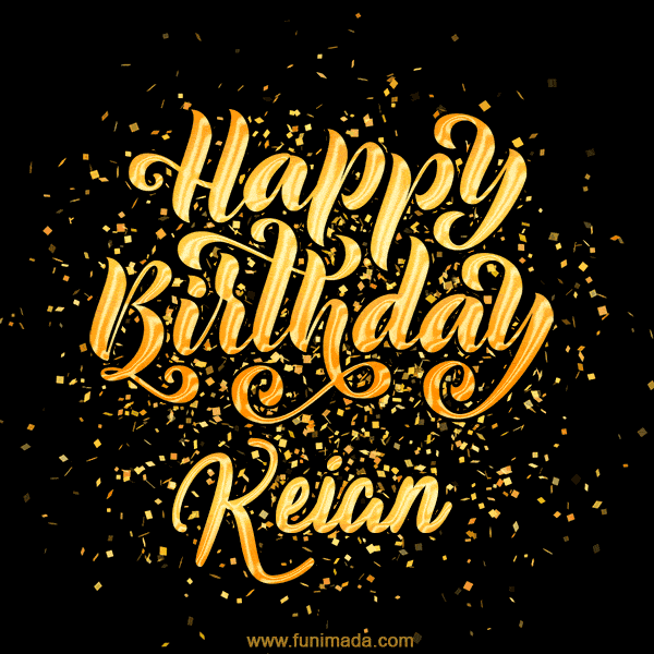 Happy Birthday Card for Keian - Download GIF and Send for Free