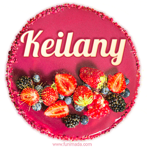 Happy Birthday Cake with Name Keilany - Free Download