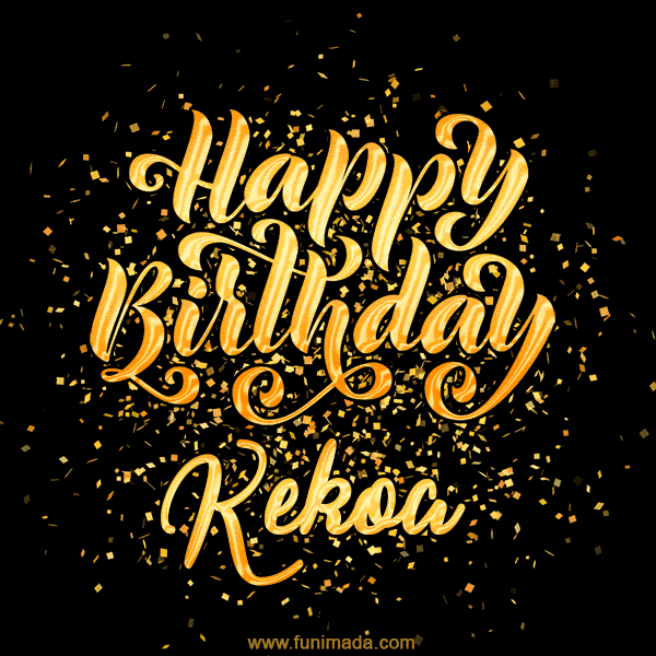 Happy Birthday Card for Kekoa - Download GIF and Send for Free