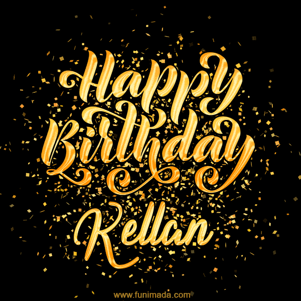 Happy Birthday Card for Kellan - Download GIF and Send for Free
