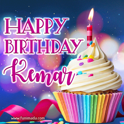 Happy Birthday Kemar - Lovely Animated GIF
