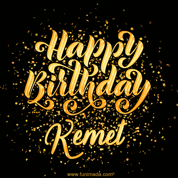 Happy Birthday Card for Kemet - Download GIF and Send for Free