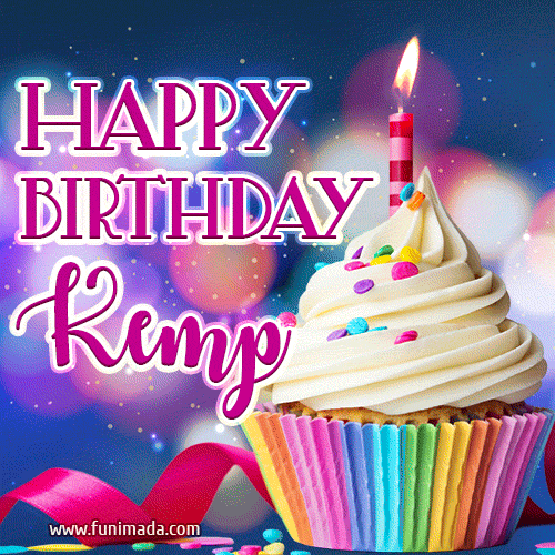 Happy Birthday Kemp - Lovely Animated GIF