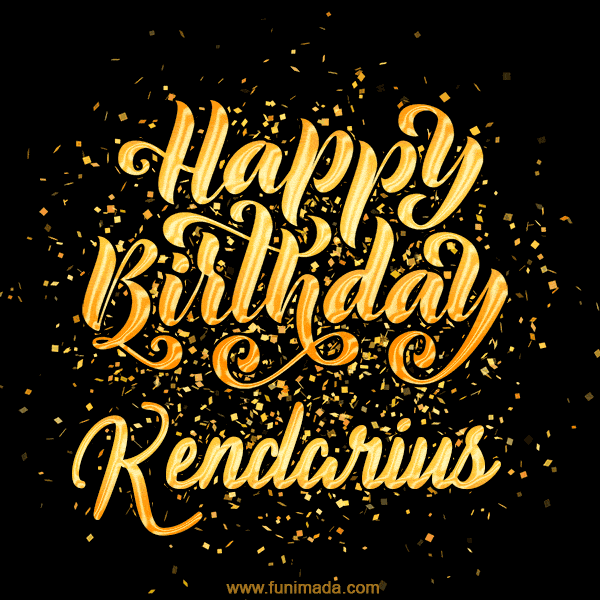 Happy Birthday Card for Kendarius - Download GIF and Send for Free