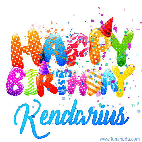 Happy Birthday Kendarius - Creative Personalized GIF With Name