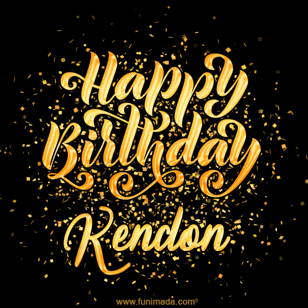 Happy Birthday Card for Kendon - Download GIF and Send for Free