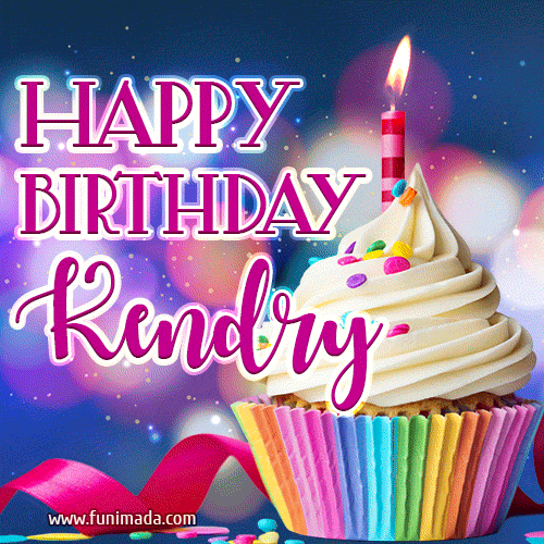 Happy Birthday Kendry - Lovely Animated GIF