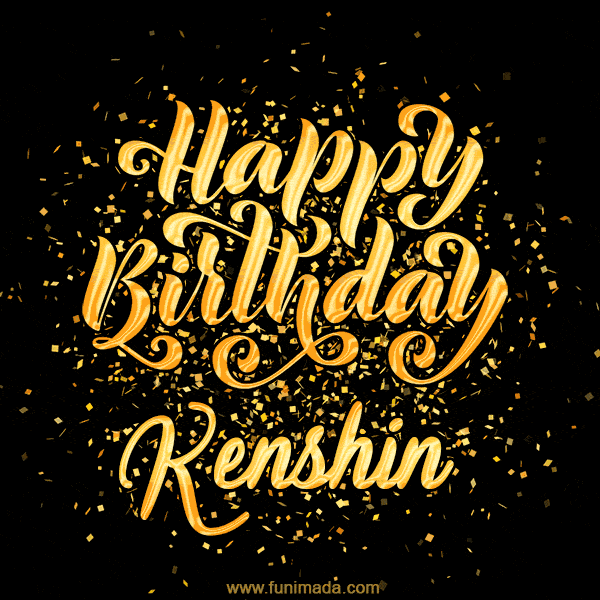 Happy Birthday Card for Kenshin - Download GIF and Send for Free