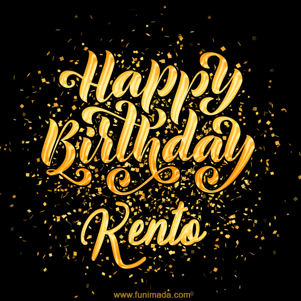Happy Birthday Card for Kento - Download GIF and Send for Free