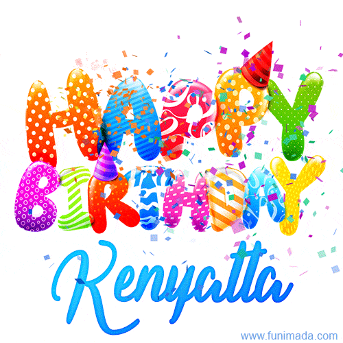 Happy Birthday Kenyatta - Creative Personalized GIF With Name