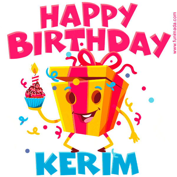 Funny Happy Birthday Kerim GIF