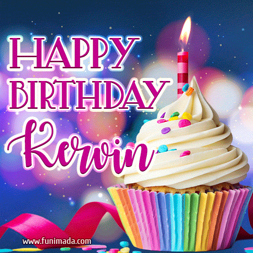 Happy Birthday Kervin - Lovely Animated GIF