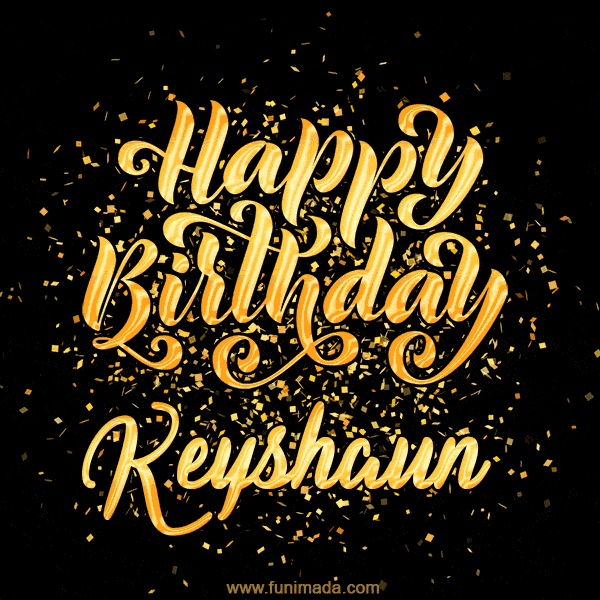 Happy Birthday Card for Keyshaun - Download GIF and Send for Free