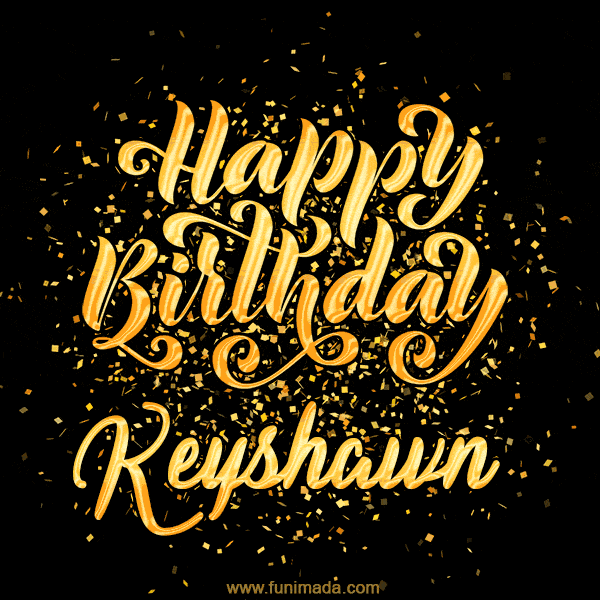 Happy Birthday Card for Keyshawn - Download GIF and Send for Free