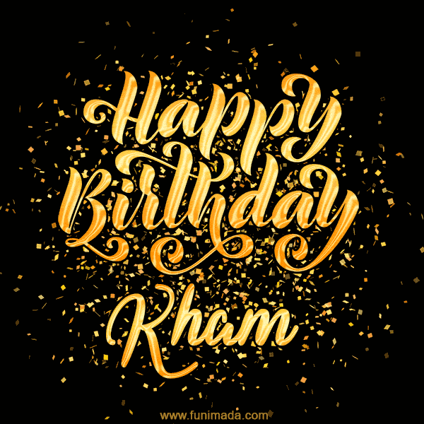 Happy Birthday Card for Kham - Download GIF and Send for Free