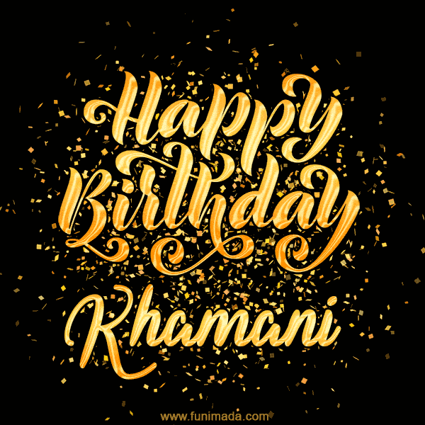 Happy Birthday Card for Khamani - Download GIF and Send for Free