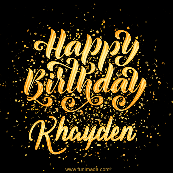 Happy Birthday Card for Khayden - Download GIF and Send for Free