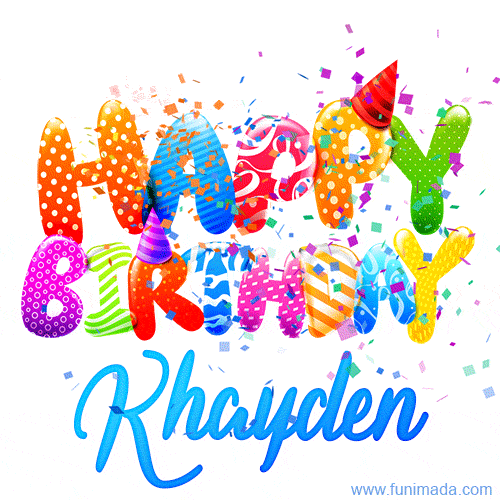 Happy Birthday Khayden - Creative Personalized GIF With Name