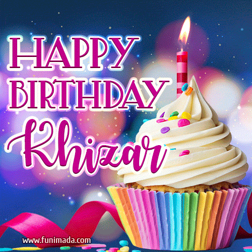 Happy Birthday Khizar - Lovely Animated GIF