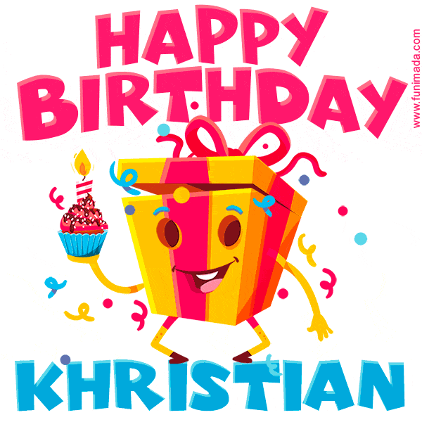 Funny Happy Birthday Khristian GIF