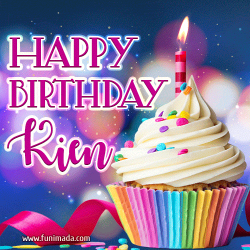 Happy Birthday Kien - Lovely Animated GIF