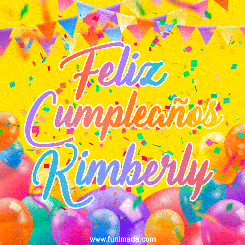 Feliz Cumpleaños Kimberly (GIF)