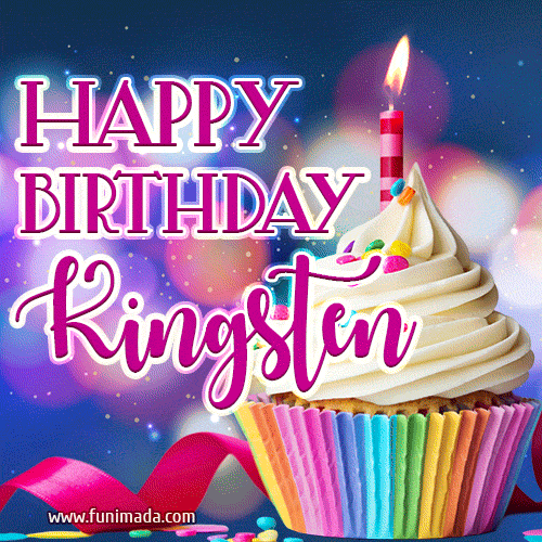 Happy Birthday Kingsten - Lovely Animated GIF