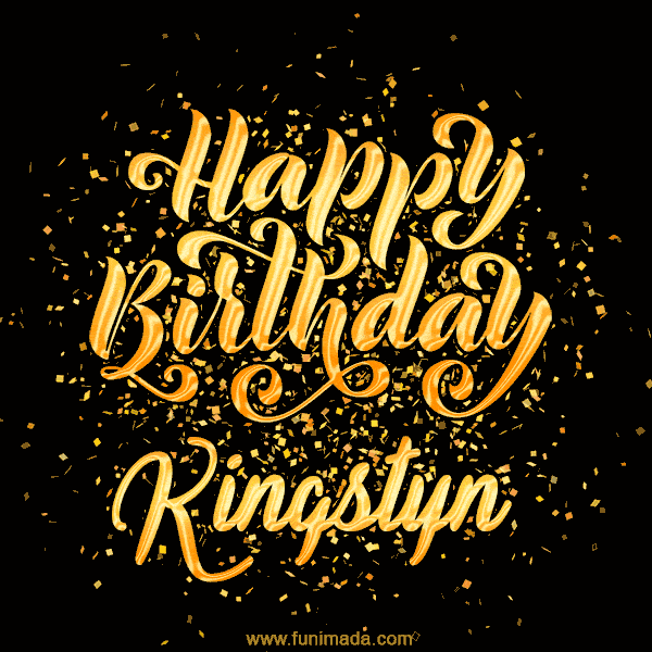 Happy Birthday Card for Kingstyn - Download GIF and Send for Free
