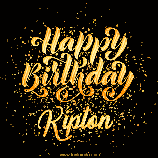 Happy Birthday Card for Kipton - Download GIF and Send for Free