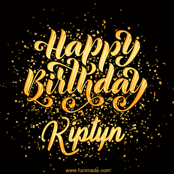 Happy Birthday Card for Kiptyn - Download GIF and Send for Free
