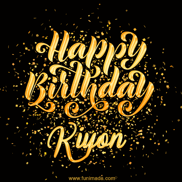 Happy Birthday Card for Kiyon - Download GIF and Send for Free