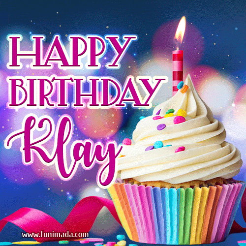 Happy Birthday Klay - Lovely Animated GIF