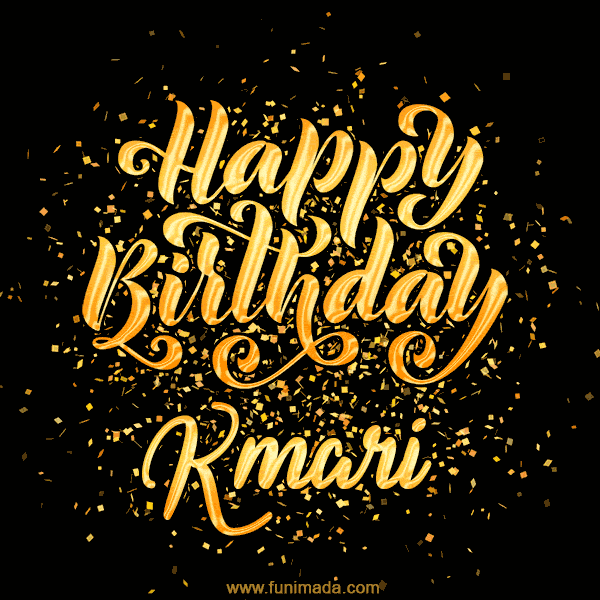 Happy Birthday Card for Kmari - Download GIF and Send for Free