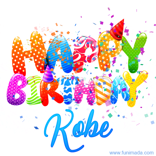 Happy Birthday Kobe - Creative Personalized GIF With Name