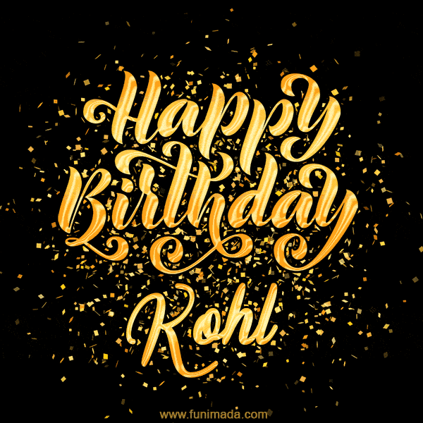 Happy Birthday Card for Kohl - Download GIF and Send for Free